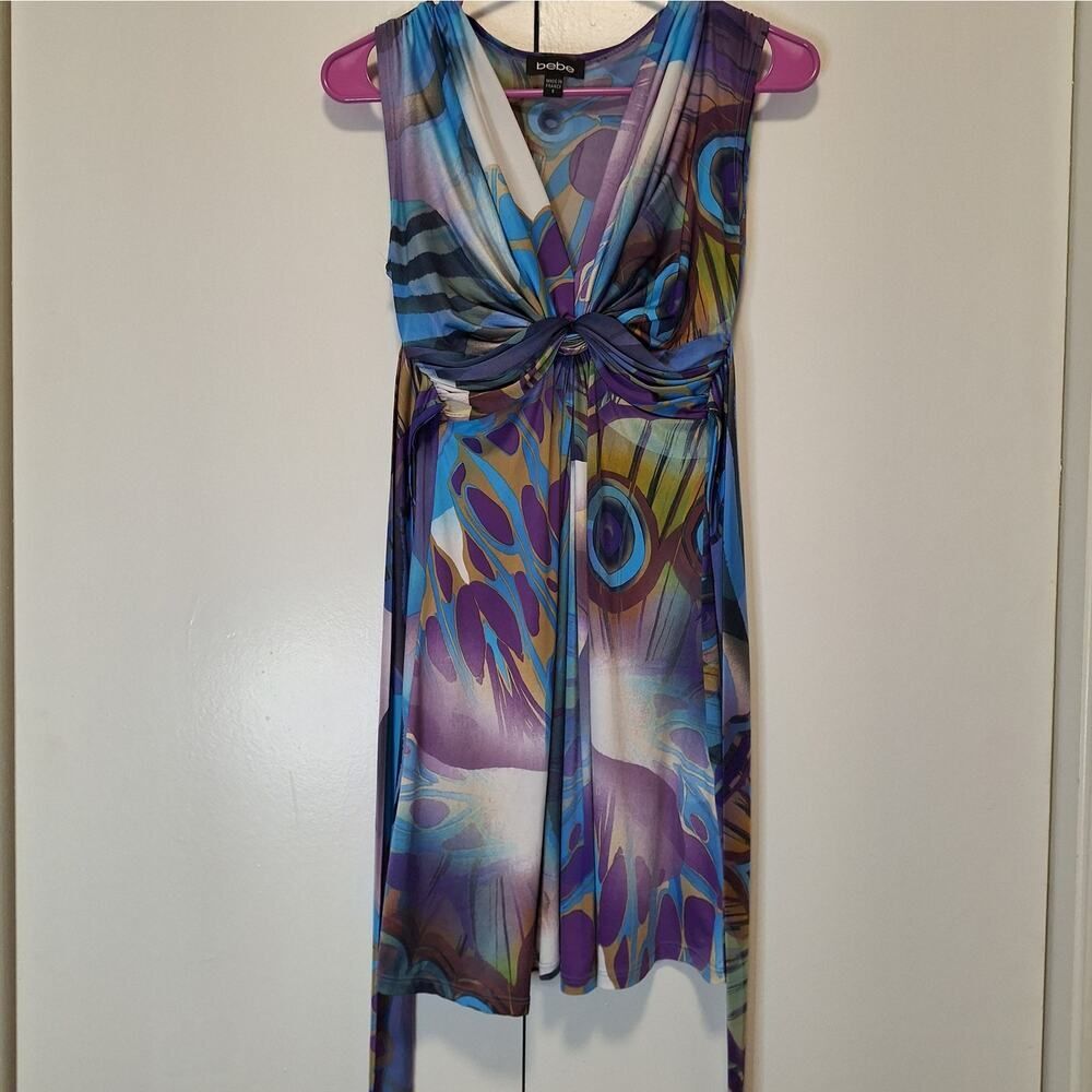 Bebe Peacock Dress Size Small